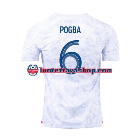 Miehet Ranska Pogba 6 World Cup 2022 Lyhythihainen Fanipaita ,Vieras