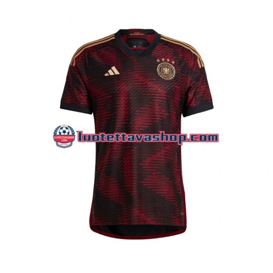 Miehet Saksa World Cup 2022 Lyhythihainen Fanipaita ,Vieras