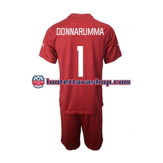Lapset Italia Maalivahdin Donnarumma 1 2022-2023 Lyhythihainen Fanipaita ,Vieras