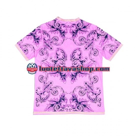 Miehet Italia Versace 2023-2024 Vaaleanpunainen Lyhythihainen Fanipaita