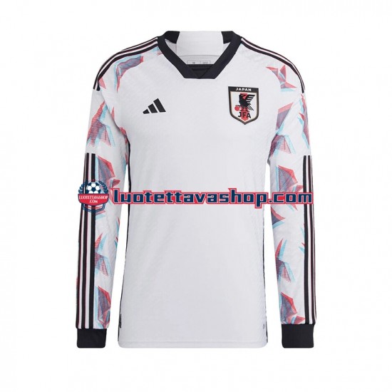 Miehet Japani World Cup 2022 Pitkähihainen Fanipaita ,Vieras