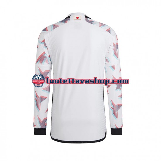 Miehet Japani World Cup 2022 Pitkähihainen Fanipaita ,Vieras