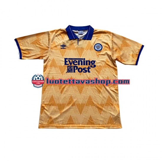 Miehet Leeds United Retro 1991-1992 Lyhythihainen Fanipaita ,Vieras