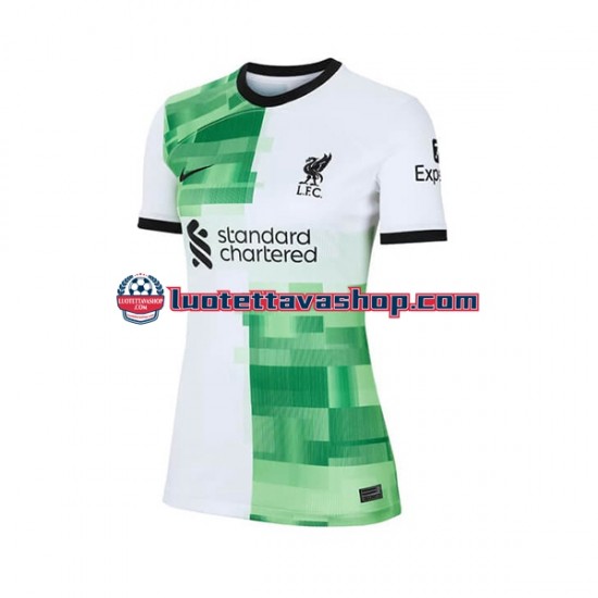 Naiset Liverpool 2023-2024 Lyhythihainen Fanipaita ,Vieras