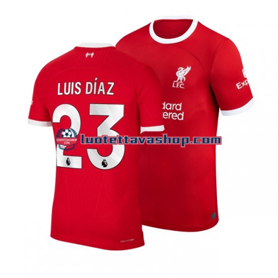 Miehet Liverpool Luis Diaz 23 2023-2024 Lyhythihainen Fanipaita ,Koti