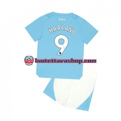 Lapset Manchester City Haaland 9 2023-2024 Lyhythihainen Fanipaita ,Koti