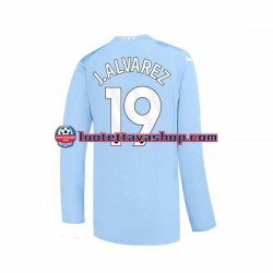 Miehet Manchester City J. ALVAREZ 19 2023-2024 Pitkähihainen Fanipaita ,Koti