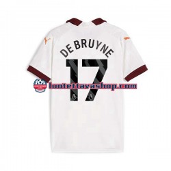 Miehet Manchester City Kevin De Bruyne 17 2023-2024 Lyhythihainen Fanipaita ,Vieras