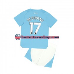 Lapset Manchester City Kevin De Bruyne 17 2023-2024 Lyhythihainen Fanipaita ,Koti