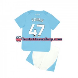 Lapset Manchester City Phil Foden 47 2023-2024 Lyhythihainen Fanipaita ,Koti