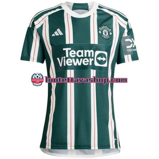 Miehet Manchester United 2023-2024 Lyhythihainen Fanipaita ,Vieras