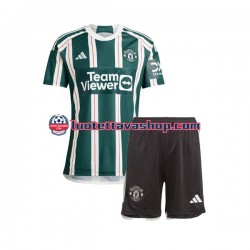 Lapset Manchester United 2023-2024 Lyhythihainen Fanipaita ,Vieras