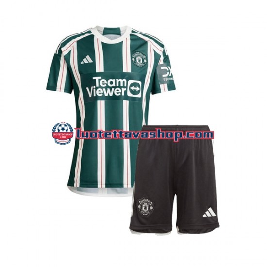 Lapset Manchester United 2023-2024 Lyhythihainen Fanipaita ,Vieras