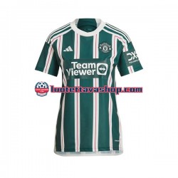 Naiset Manchester United 2023-2024 Lyhythihainen Fanipaita ,Vieras