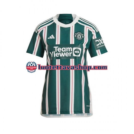 Naiset Manchester United 2023-2024 Lyhythihainen Fanipaita ,Vieras