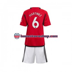 Lapset Manchester United Lisandro Martinez 6 2023-2024 Lyhythihainen Fanipaita ,Koti