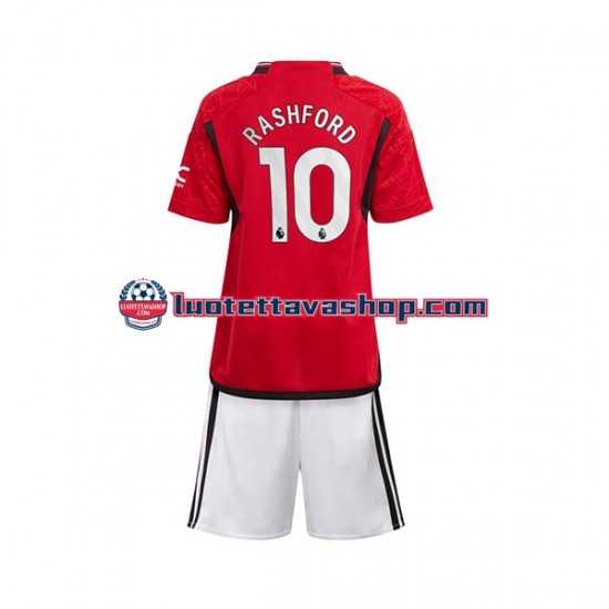 Lapset Manchester United Marcus Rashford 10 2023-2024 Lyhythihainen Fanipaita ,Koti