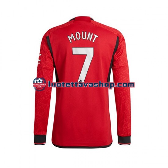Miehet Manchester United Mount 7 2023-2024 Pitkähihainen Fanipaita ,Koti