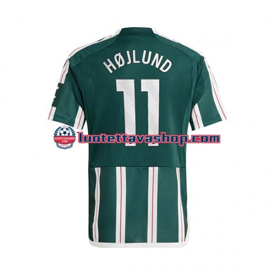 Miehet Manchester United Rasmus Hojlund 11 2023-2024 Lyhythihainen Fanipaita ,Vieras