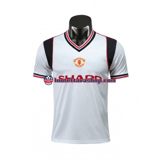 Miehet Manchester United Retro 1985 Lyhythihainen Fanipaita ,Vieras