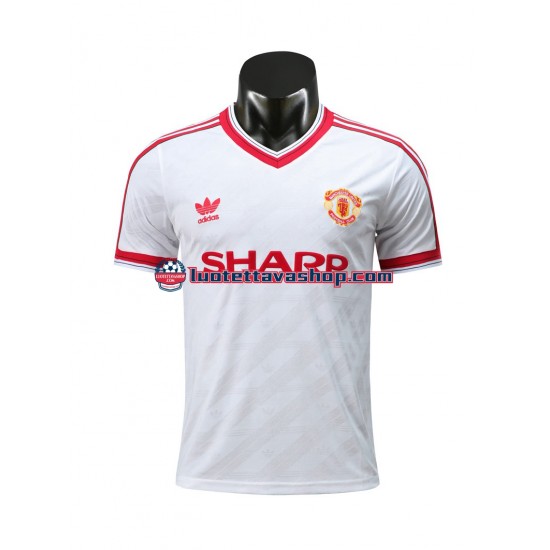 Miehet Manchester United Retro 1986 Lyhythihainen Fanipaita ,Vieras