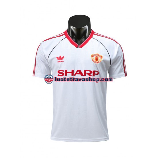 Miehet Manchester United Retro 1988 Lyhythihainen Fanipaita ,Vieras