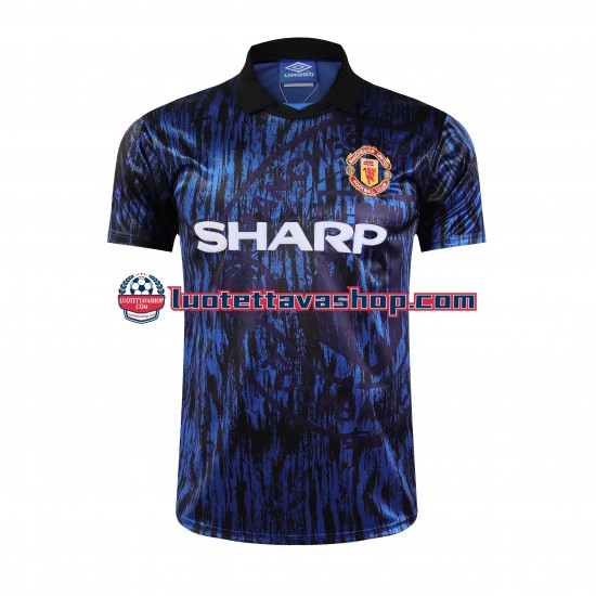 Miehet Manchester United Retro 1993 Lyhythihainen Fanipaita ,Vieras