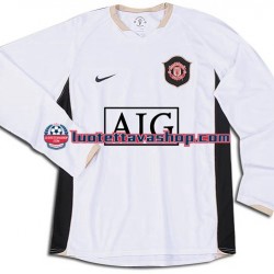 Miehet Manchester United Retro 2006-2007 Pitkähihainen Fanipaita ,Vieras