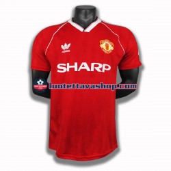 Miehet Manchester United Retro 1988 Lyhythihainen Fanipaita ,Koti