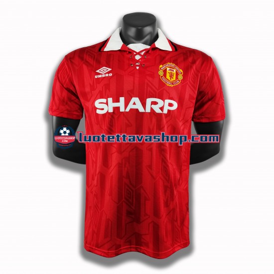 Miehet Manchester United Retro 1994 Lyhythihainen Fanipaita ,Koti