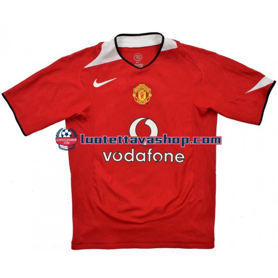 Miehet Manchester United Retro 2004-2006 Lyhythihainen Fanipaita ,Koti