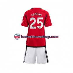 Lapset Manchester United Sancho 25 2023-2024 Lyhythihainen Fanipaita ,Koti