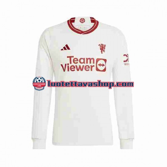 Miehet Manchester United 2023-2024 Pitkähihainen Fanipaita ,Kolmas