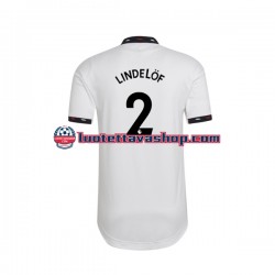 Miehet Manchester United Victor Lindelof 2 2022-2023 Lyhythihainen Fanipaita ,Vieras