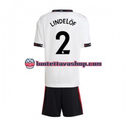 Lapset Manchester United Victor Lindelof 2 2022-2023 Lyhythihainen Fanipaita ,Vieras