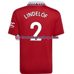 Miehet Manchester United Victor Lindelof 2 2022-2023 Lyhythihainen Fanipaita ,Koti