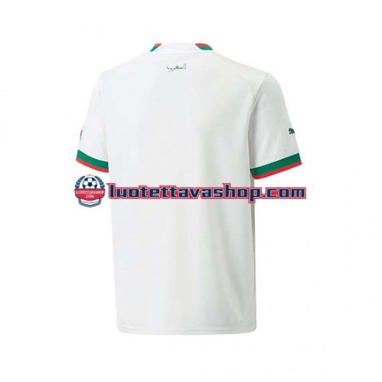 Miehet Marokko World Cup 2022 Lyhythihainen Fanipaita ,Vieras