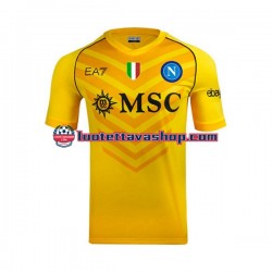 Miehet Napoli Maalivahdin 2023-2024 Lyhythihainen Fanipaita ,Vieras