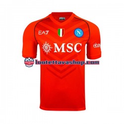 Miehet Napoli Maalivahdin 2023-2024 Lyhythihainen Fanipaita ,Koti