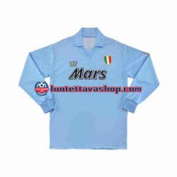 Miehet Napoli Retro 1990 1991 Pitkähihainen Fanipaita ,Koti