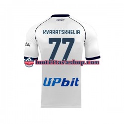 Miehet Napoli Khvicha Kvaratskhelia 77 2023-2024 Lyhythihainen Fanipaita ,Vieras