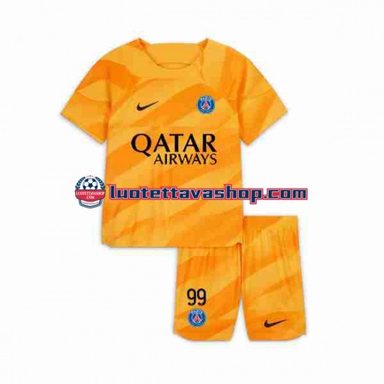 Lapset Paris Saint-Germain Maalivahdin DONNARUMMA 99 2023-2024 Lyhythihainen Fanipaita ,Vieras