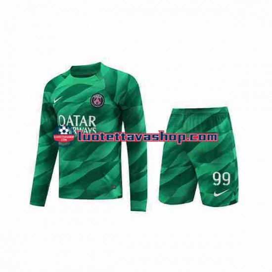 Lapset Paris Saint-Germain Maalivahdin Donnarumma 99 2023-2024 Pitkähihainen Fanipaita ,Koti