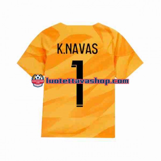 Miehet Paris Saint-Germain Maalivahdin K.NAVAS 1 2023-2024 Lyhythihainen Fanipaita ,Vieras