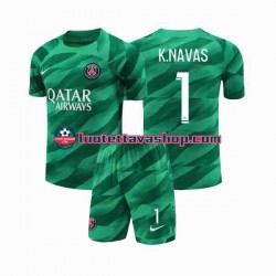 Lapset Paris Saint-Germain Maalivahdin K.NAVAS 1 2023-2024 Lyhythihainen Fanipaita ,Koti