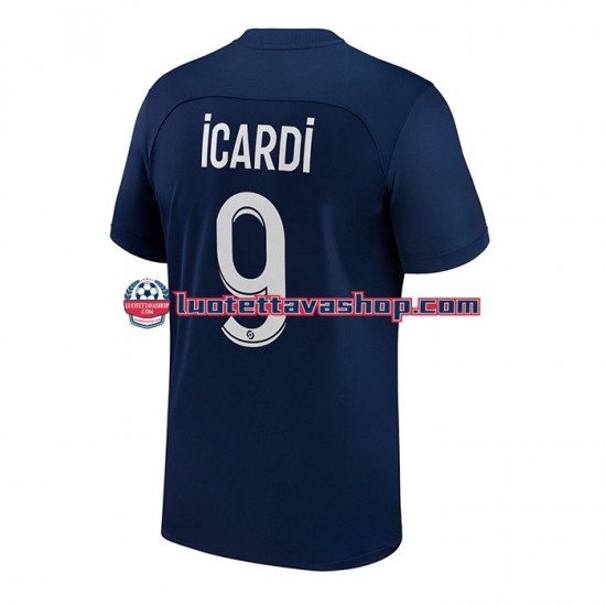 Miehet Paris Saint-Germain Icardi 9 2022-2023 Lyhythihainen Fanipaita ,Koti