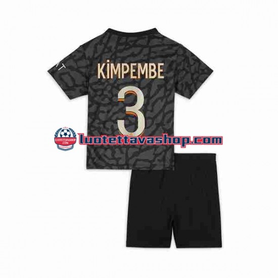 Lapset Paris Saint-Germain Kimpembe 3 2023-2024 Lyhythihainen Fanipaita ,Kolmas