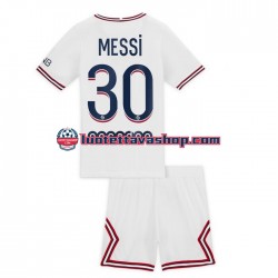 Lapset Paris Saint-Germain Lionel Messi 30 2021-2022 Lyhythihainen Fanipaita ,Neljäs