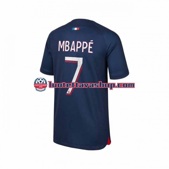 Miehet Paris Saint-Germain Mbappe 7 2023-2024 Lyhythihainen Fanipaita ,Koti