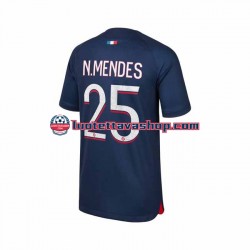 Miehet Paris Saint-Germain N.Mendes 25 2023-2024 Lyhythihainen Fanipaita ,Koti